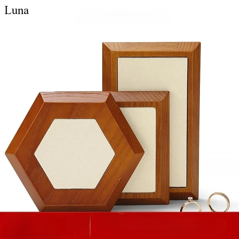 

Solid Wood Bracelet Display Stand, Bangle Showcase Rack for Store Counter, Jewelry Storage Tray & Window Display Prop