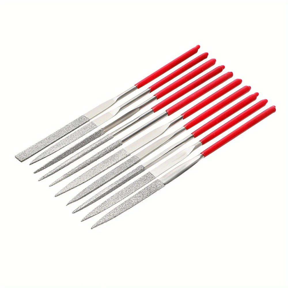 10Pcs Diamond Needle File Set For Jewelry Metal Wood Ceramic Glass Stone Craft Sharping Working Hand Carving Tool image 2