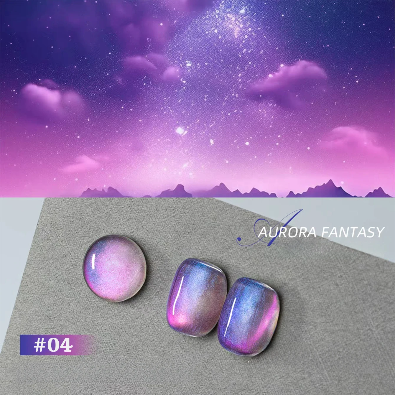 1 قطعة شاكا الخريف الخيال القط العين الأرجواني هلام مسمار البولندية 2025 جديد مزاجه تبييض مسمار ملصقات الأظافر لوازم #6