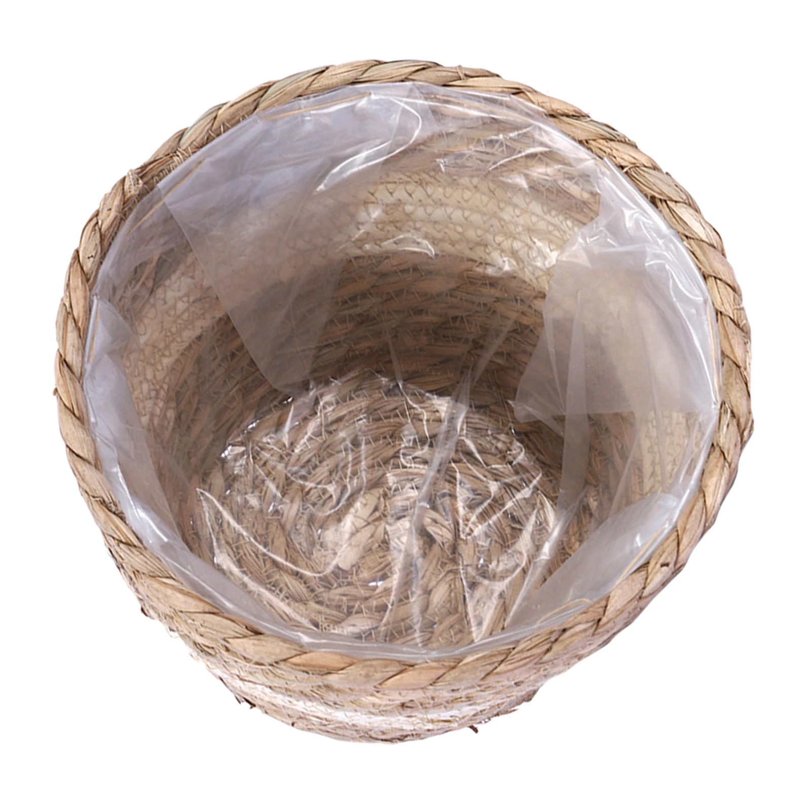 

1Pcs Decorative Flower Basket Handmade Straw Woven Plant Holder for Indoor Plants Living Room Bedroom Kitchen Office Home Decor