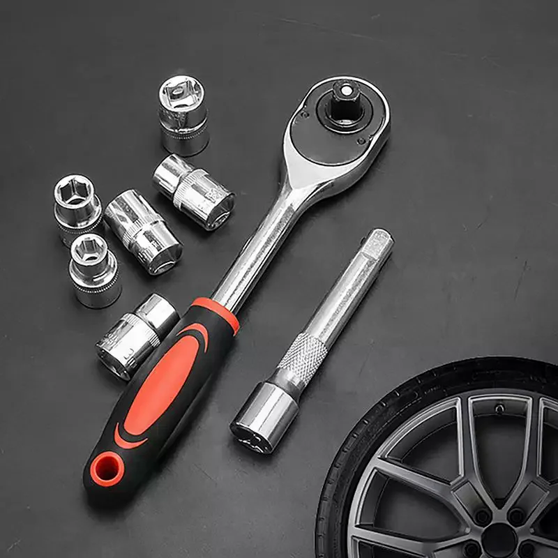 12-piece Auto Repair Tool Set Socket Wrench Combination Complete Set Of Hardware Toolbox Tools