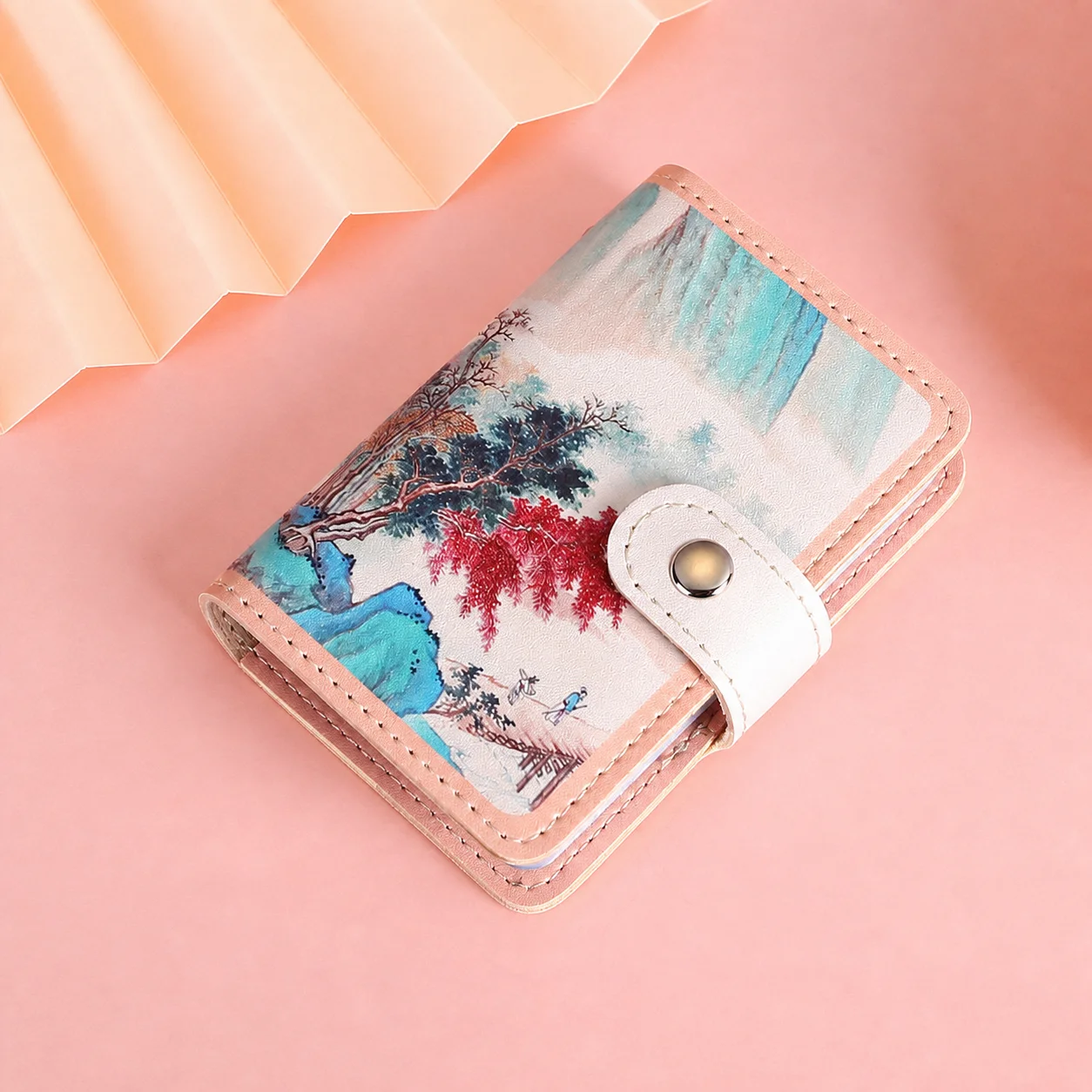 Slim Card Holder Elegant Pu Leather Card Holder Anti-Magnetic Card Case Slim For Women Pocket Shopping