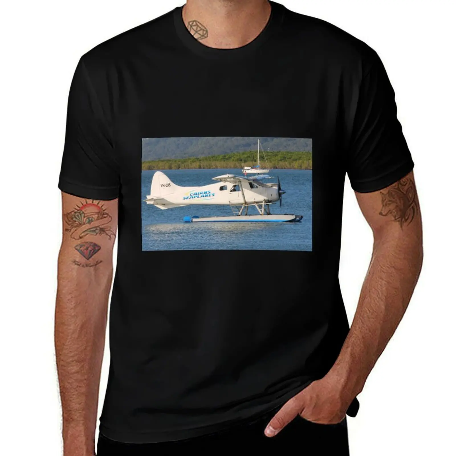 VH-CXS DHC2 BEAVER CAIRNS T-Shirt Simple Trendy Casual T-Shirt