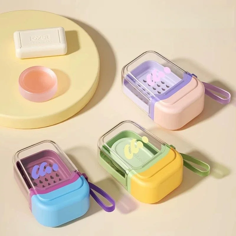 Soap Case Travel Case Leakproof Container with Lid for Traveling Camping Gym Applies to Shower Bath Bathroom Household Supplies