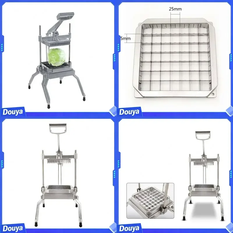 Commercial Multi-function Stainless Steel Manual Garlic Onion Slicer Aluminum Vegetable Cutter Machine Lettuce Slicer