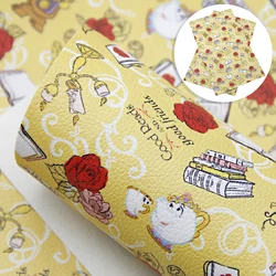 20*33cm Cartoon Lychee Pattern Faux Leather Sheets Soft Synthetic Fabric for Earring Bags Bow Jewelry Wallet DIY Craft