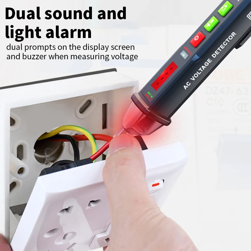 ZOYI DB03 ปากกาทดสอบแรงดันไฟฟ้าแบบไม่สัมผัส – ใช้ในบ้าน, การตรวจจับจุดเบรกลวด, การแสดงอุณหภูมิที่มีความแม่นยําสูง