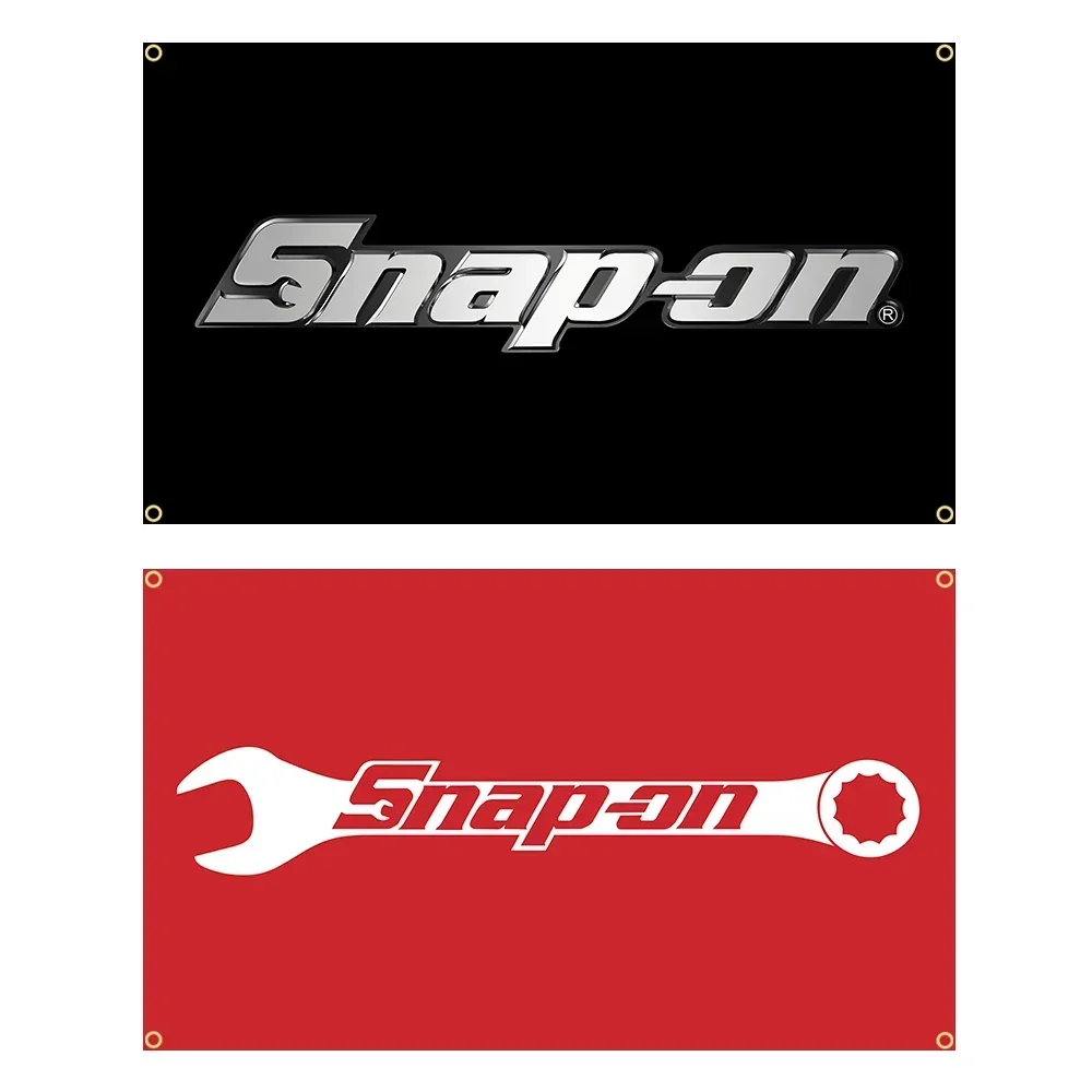 90X150cm Snap On Car Tools Flag Polyester Printed Garage Decoration Banner Tapestry