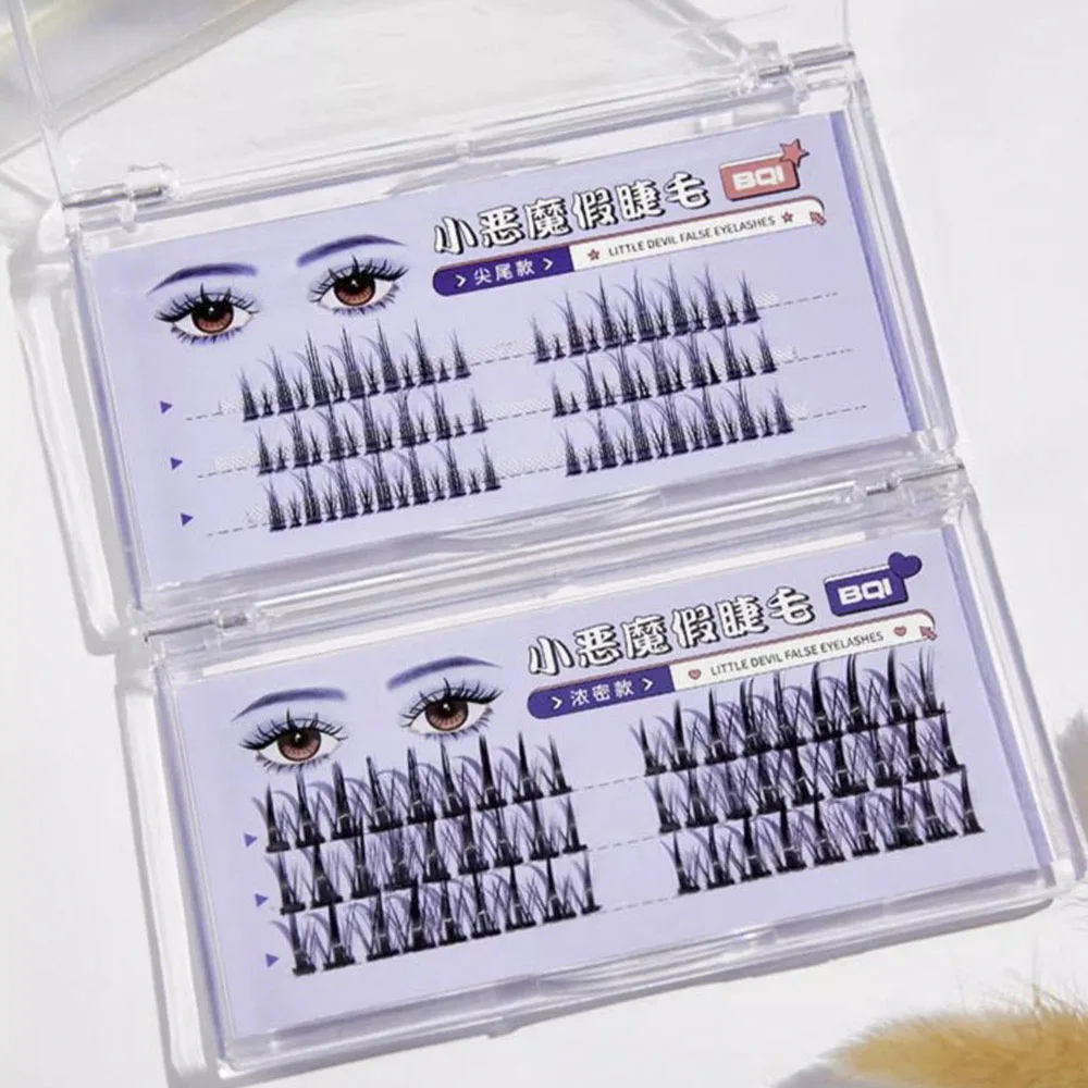Ciglia artificiali spesse Small Devil, nere, set di 2
