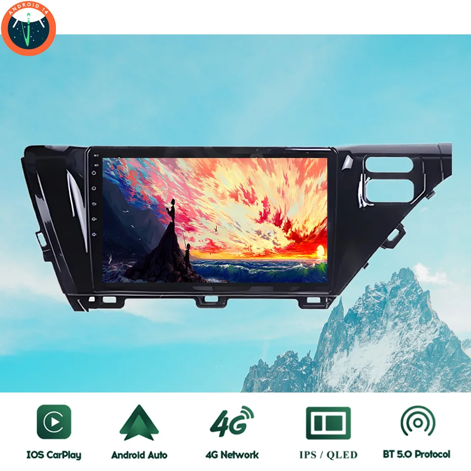 

8G+128G Android 14.0 Car Radio Video Audio Tablet For Toyota Camry 2017 2018 2019 2020 2021 Auto GPS Navi Multimedia Head Unit