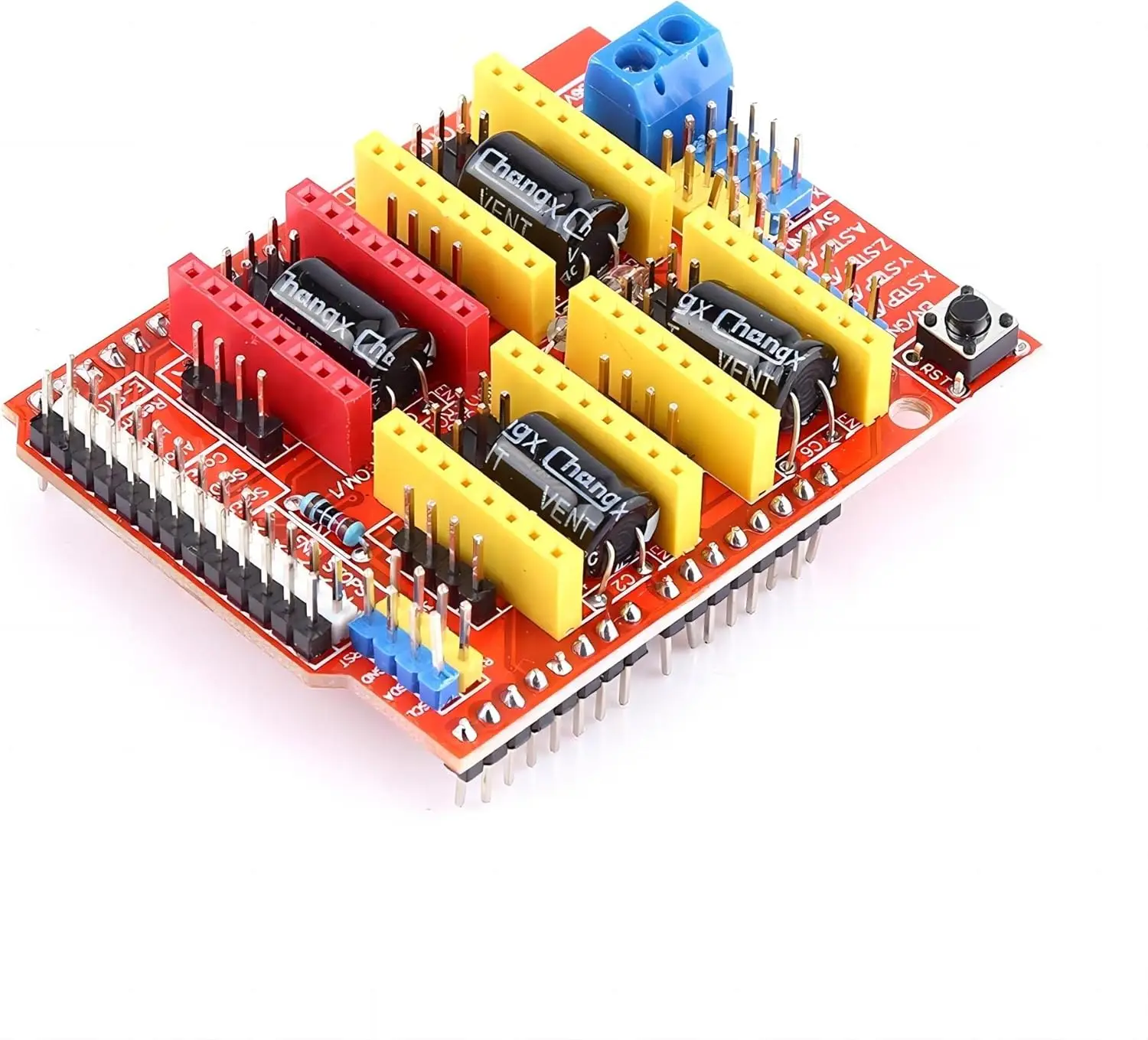 Placa de Expansión ComPOS CNC Shield V3 para Máquina de Grabado, Placa de Expansión de Controlador A4988 para Impresora 3D Arduino CNC A4988