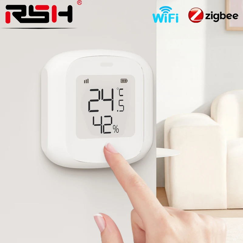 RSH Room Mini termometro per interni LCD Digital Temperature Room igrometro Gauge Sensor misuratore di umidità termometro per strumento domestico