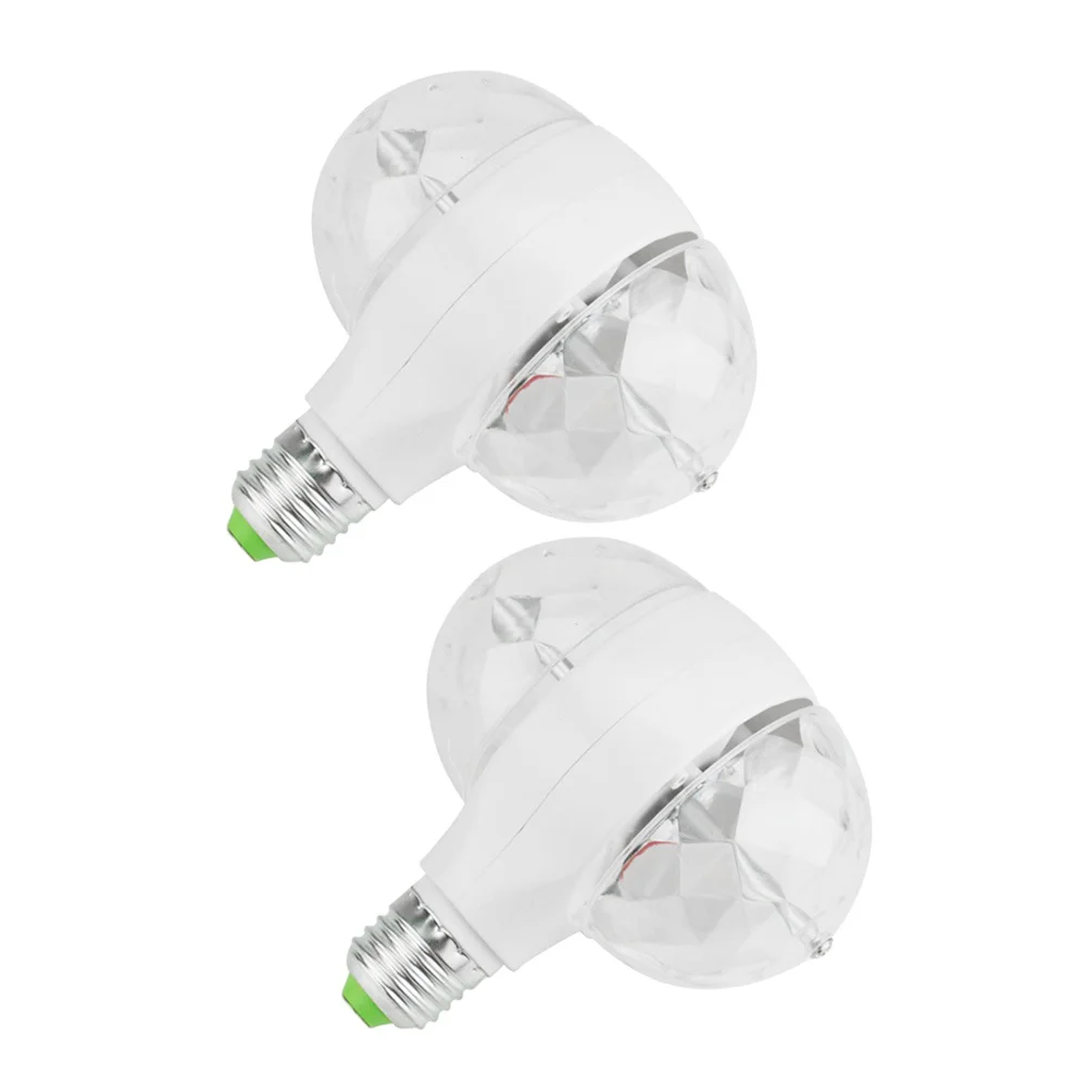 2Pcs Dual Head Mini Stage Light Screw Socket Easy Install Remove for Stage Performance Family Parties Party Light