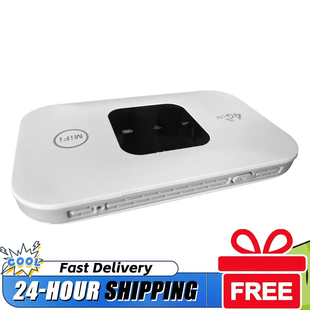 4G Pocket WiFi Router Portable Mobile Hotspot 150Mbps 4G Wireless Router 2100mAh with SIM Card Slot Wide Coverage