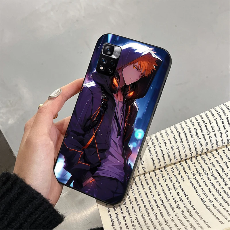

Phone Case For Xiaomi Redmi note 13 12 Pro 11S 11 10 Pro 10S 12S Redmi 10 9C 13C 12 Bleach Anime Ichigo Kenpachi