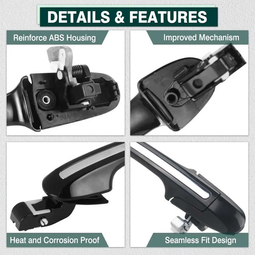 Für Honda Accord 2003 2004 2005 2006 2007 Auto Außen Außerhalb Türgriff Vorne Hinten Links Rechts 72180-SDE-T01 Linkslenker