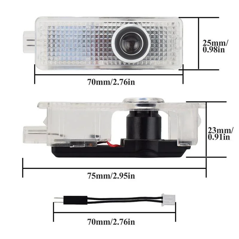 2pcs Car LED Welcome Light For  1 3 5 7 Series E90 E91 E92 E93 E60 E61 F10 F07 E63 E64 F12 F13 F30 X3 3D Door Projector Lamp