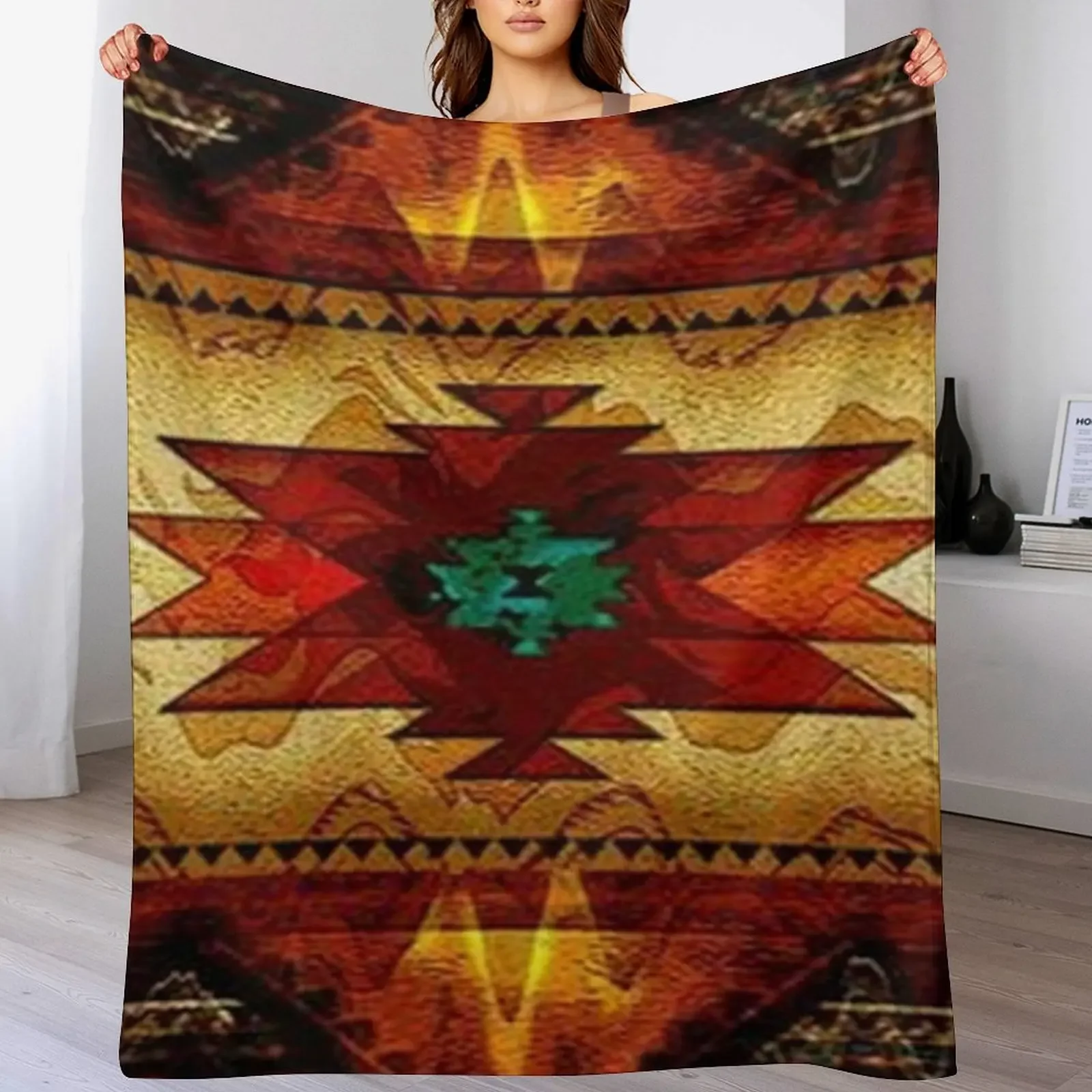 y2k native Throw Blanket Warm Accent Blanket for Living Room Decoration