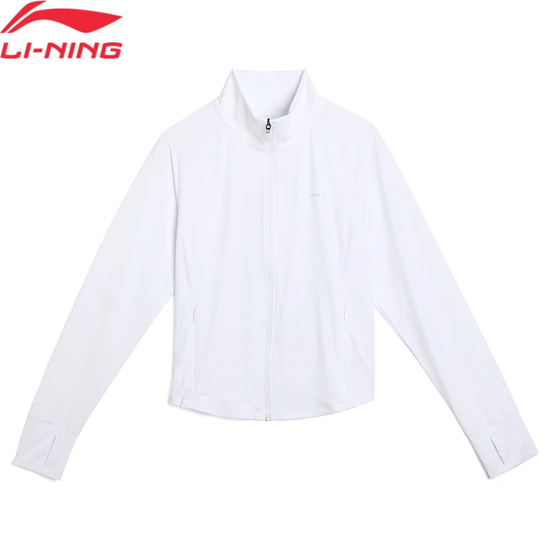 

Li-Ning Women Fitness Knit Windbreaker 86%Polyamide 14%Elastane Slim Breathable LiNing Sports Coat AFDVK56