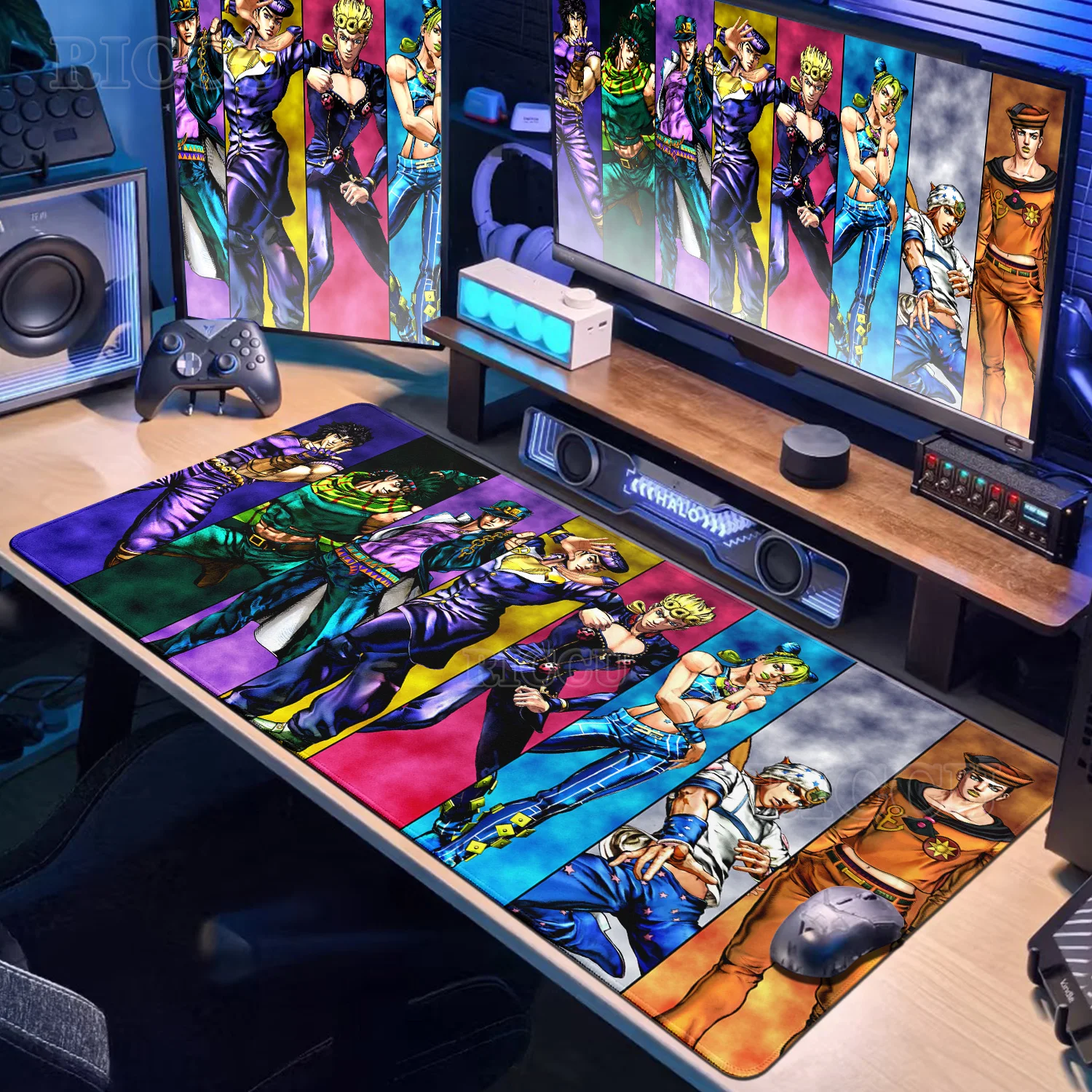 Joseph Joestar Mouse Pad Keyboard Deskmats XXL PC Gaming Accessories Jojo Bizarre Adventure Laptop Large Setup Gamer Decoration