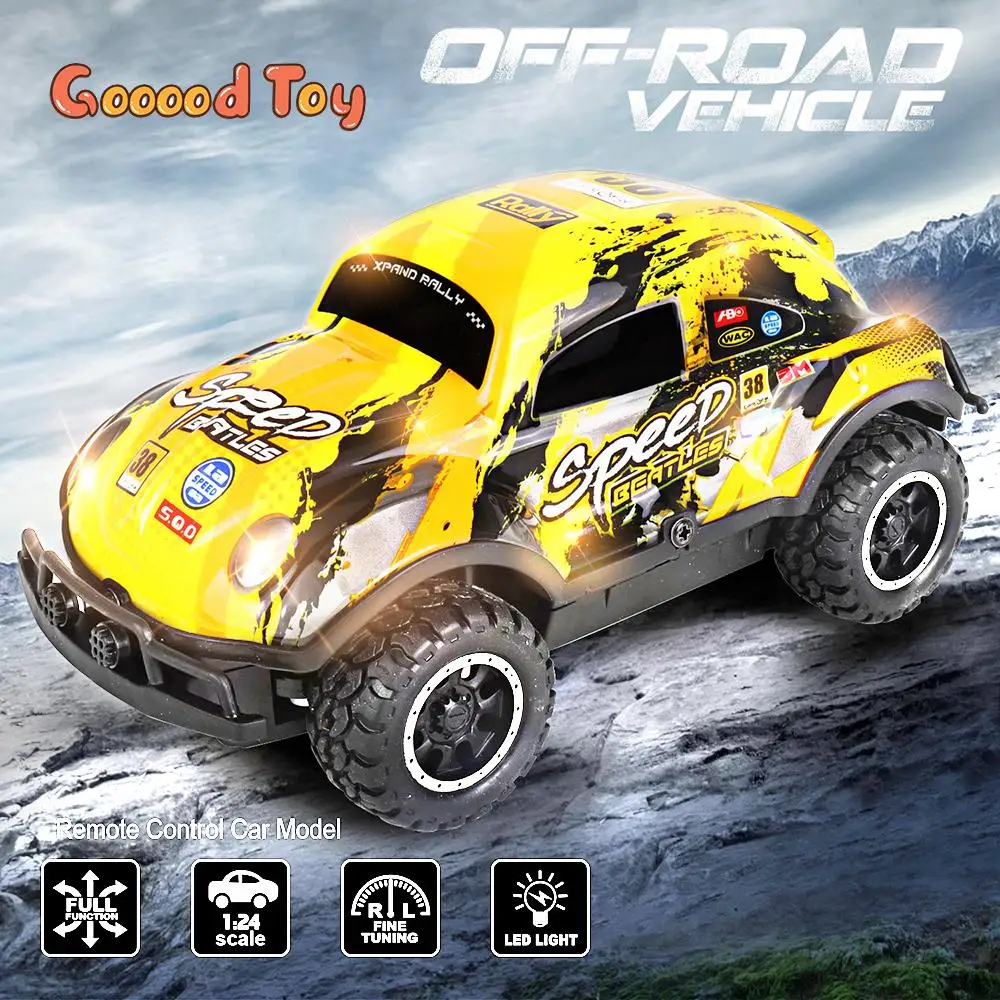 1:24 Graffiti RC Racing Car High Speed Off-road Vehicle Remote Control Drift Cars with Lights Children's Off Road Car Toy Gift