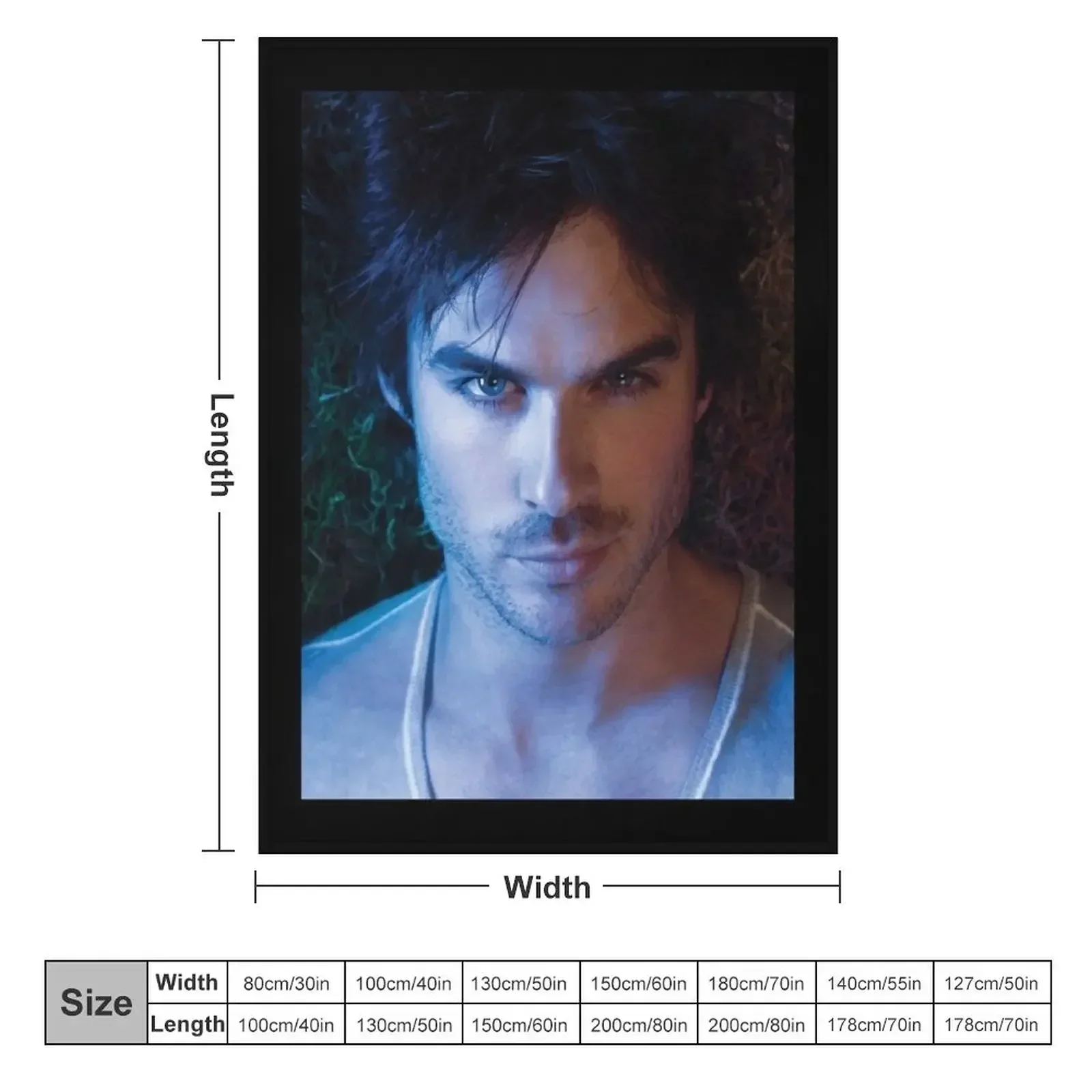 Ian Somerhalder Throw Blanket Soft Big Summer for sofa Bed Fashionable Sofa Throw Beach Blankets