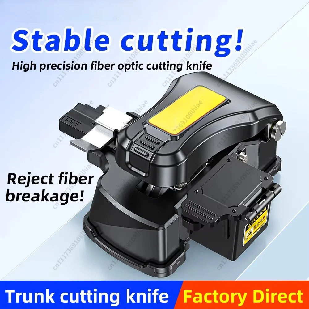 One-step Knife Optical Fiber Cutter High Precision Fiber Cleaver with Scrap Box Fiber Optic Cleaver Cutting
