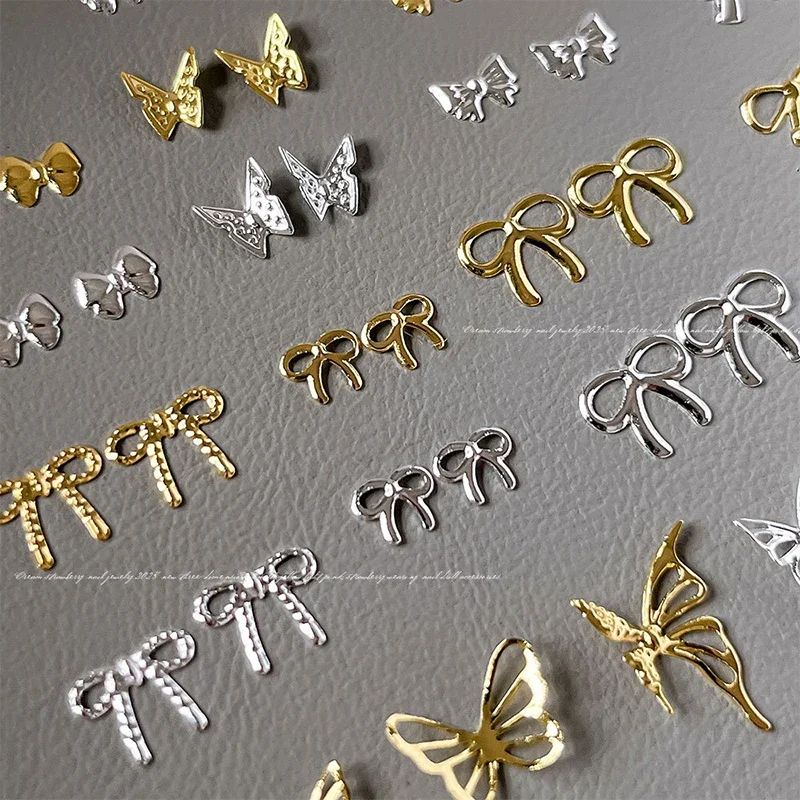 1 zak 3D-legering holle vlinder nail art bedels edelstenen vlinder nageldecoratie luxe kristallen strass steentjes voor nagelontwerp