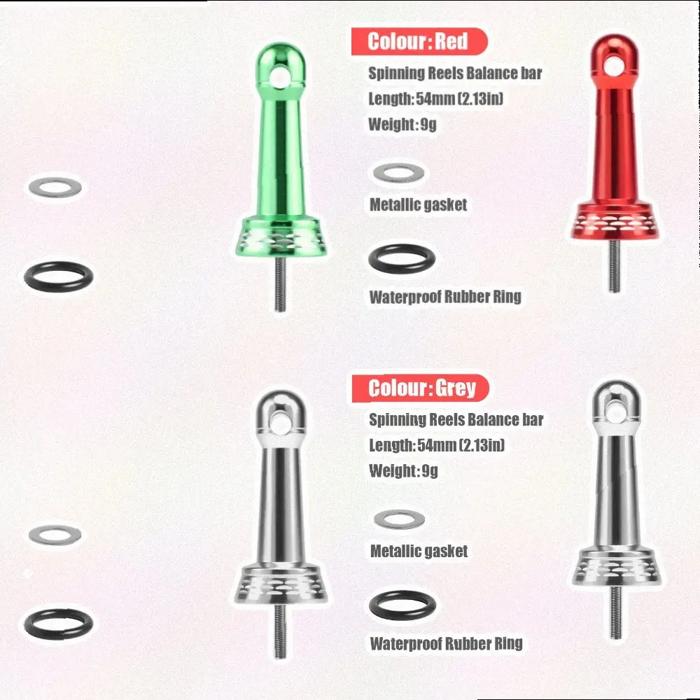 For Reducing Reel Vibration Reel Counterweight Rod 9g Precise Weight Waterproof Rubber Ring Metal Gasket Included