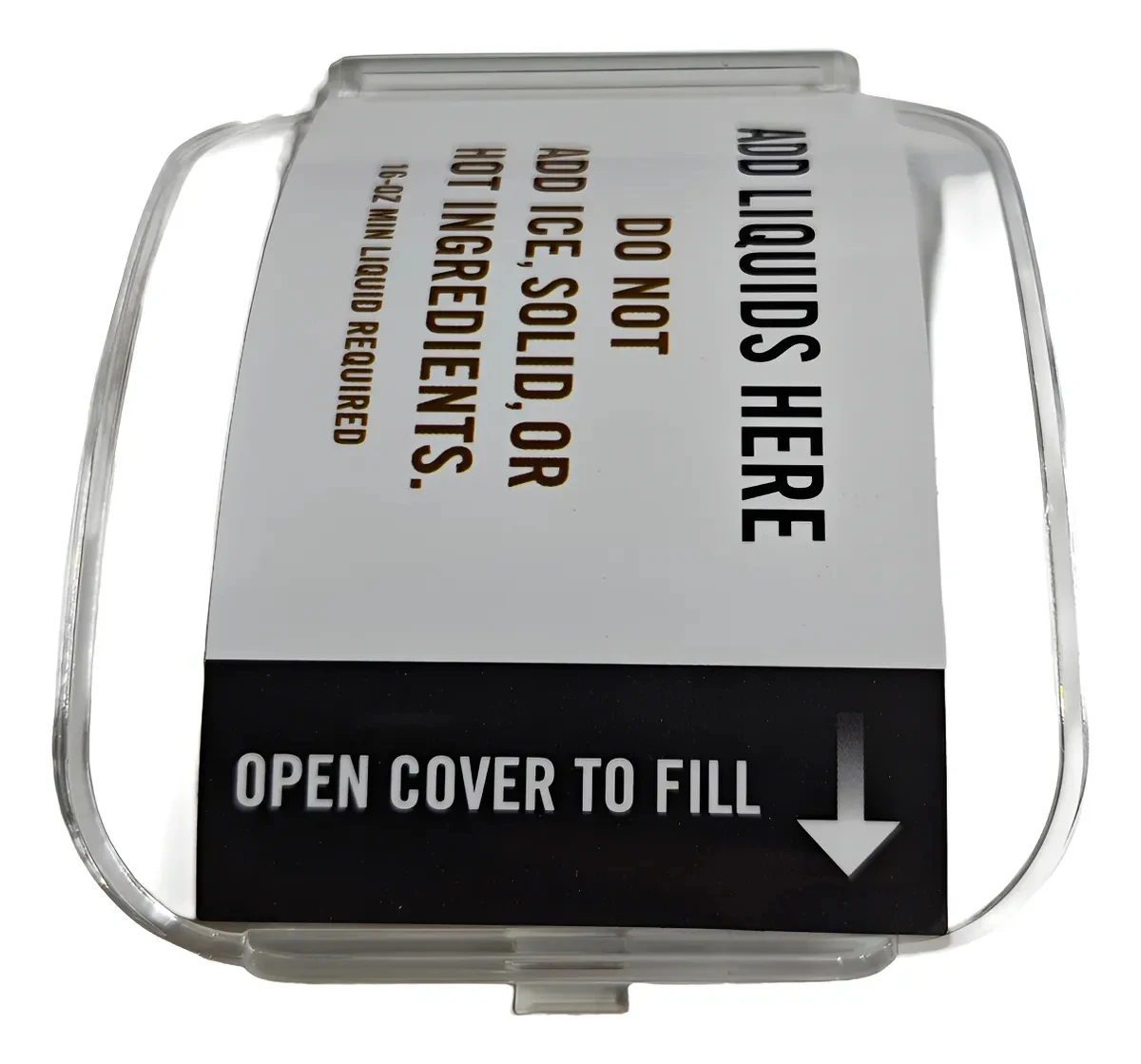 Liquids Cover for Ninja Slushie Machine Transparent Lid FS300/FS301/FS301C/CL301A/CO305F/CCO305F Frozen Drink Replacement Parts