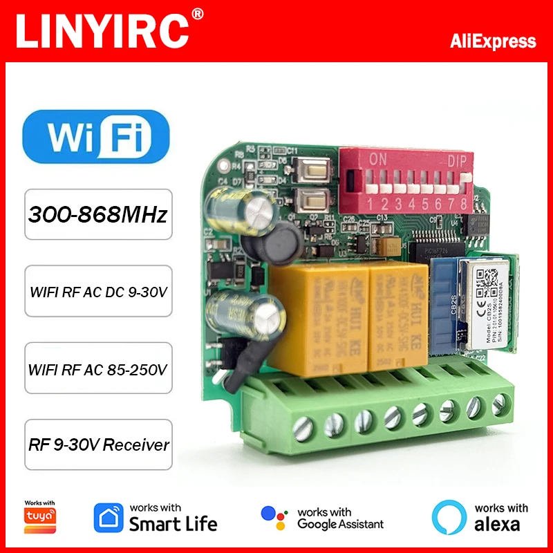 433Mhz Receiver Module - 범용 함께 작업합니다 Tuya WiFi 스위치