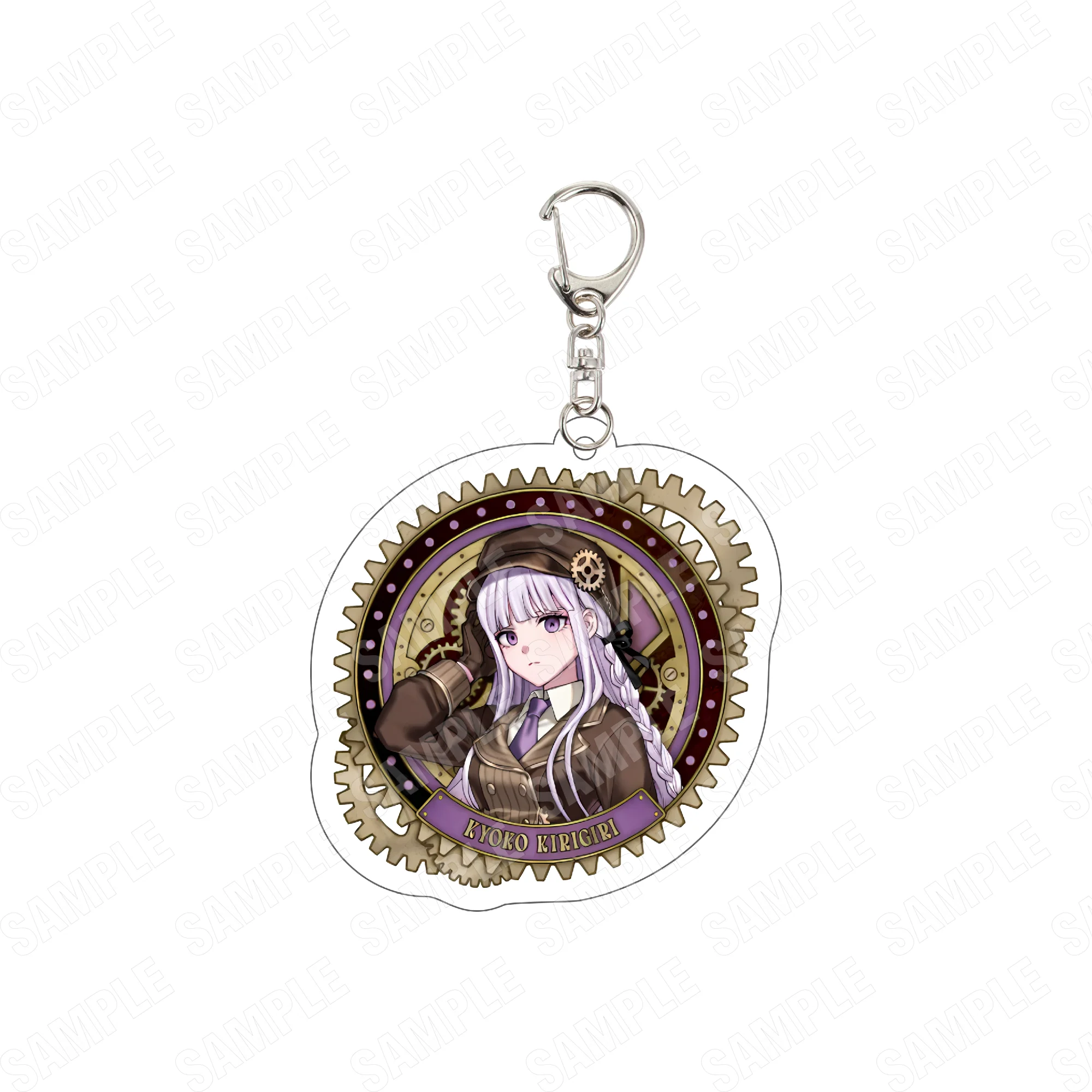 6CM Anime Danganronpa Steampunk Acrylic Keychain Junko Komaeda Bag Pendant Gift for Fans
