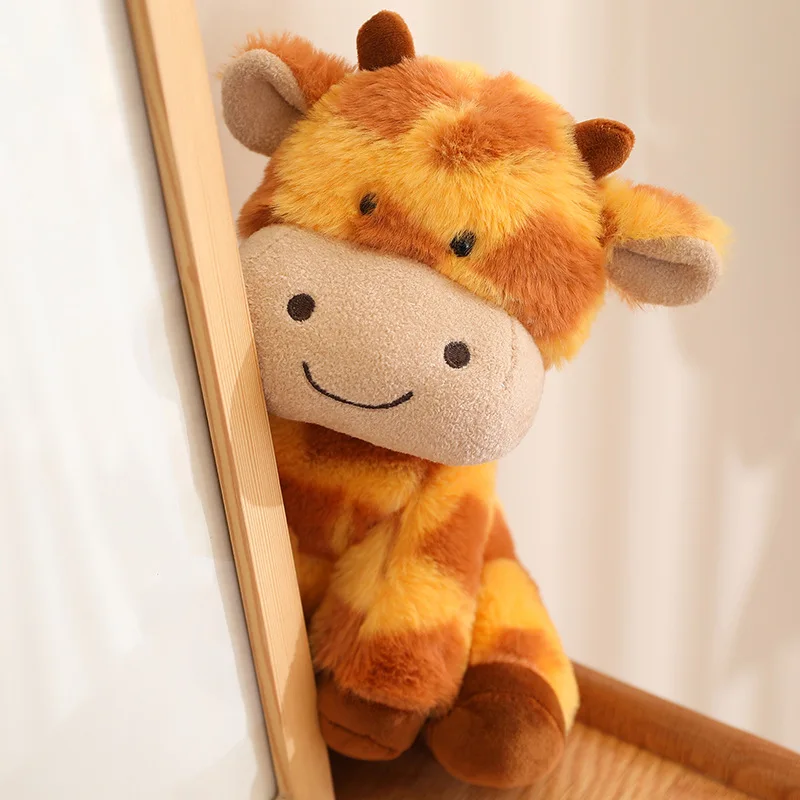 25-45CM Baby Deer Bambi Plush Toy Doll Soft Filled Animal Throw Pillow Giraffe Bedroom Sofa Decorates Children's Birthday Gift