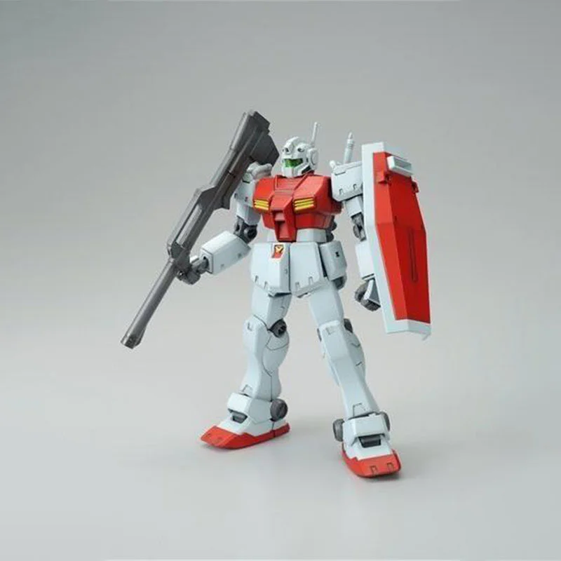 Figura de acción de Gundam Gunpla para niños, modelo ensamblado Original, genuino, 1/144, HGUC, GM Ball, tipo C, traje móvil, regalo