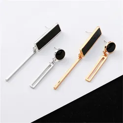 Korean Geometric Long Asymmetric Earrings 2026 Metal Earing Hanging Fashion Women Party Jewelry Pendientes Brincos