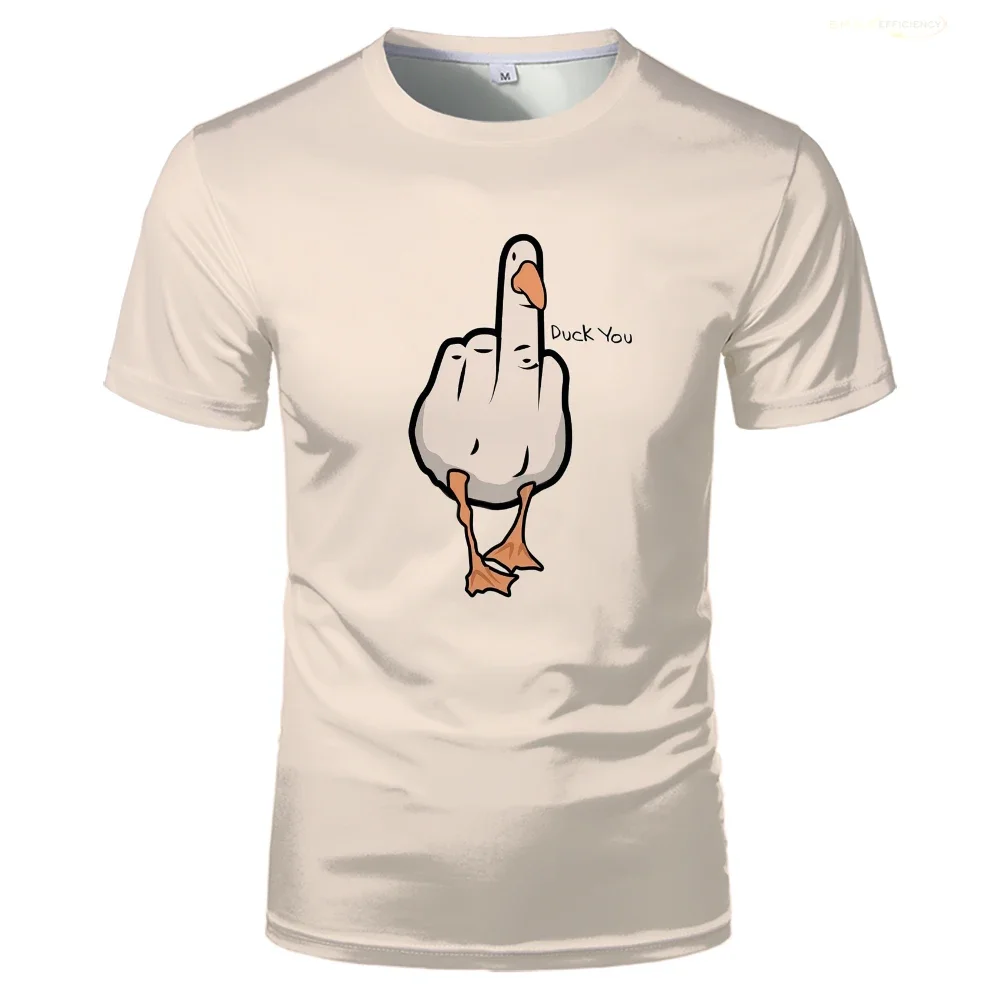 Ente Cartoon Lustiges T-shirt Interessante Gans Tier Rundhals Atmungsaktive T-shirts Mode Straße Casual Neue In Tops & T-shirts