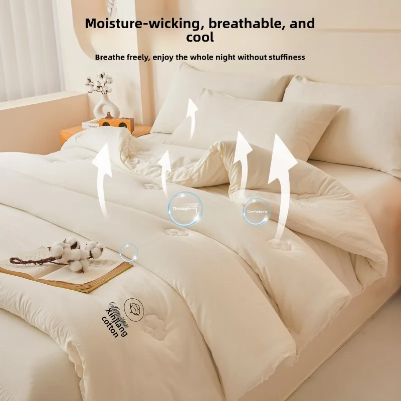 Xinjiang Cotton Thick Winter Quilt Dormitory Single Person Four Seasons Thick and Warm Winter Quilt Core Winter Thick Quilt