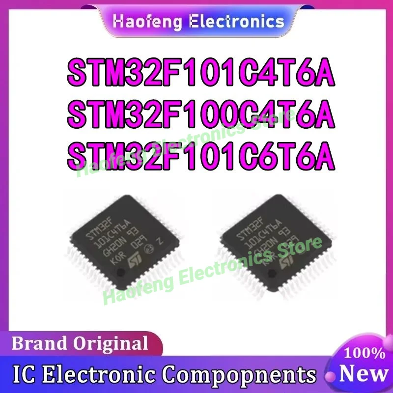

STM32F100C4T6A STM32F101C4T6A STM32F101C6T6A STM32F100C4 STM32F101C4 STM32F101C6 STM32F100 STM32F101 STM IC MCU Чип LQFP48