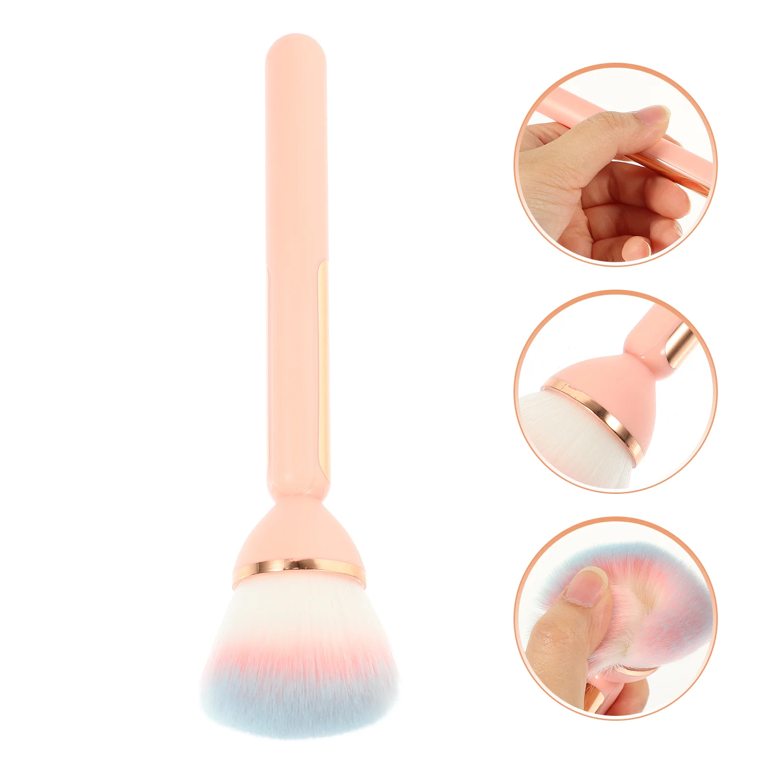 

Manicure Brush Dust Liquid Foundation Cleaning Brushes Powder Makeup Accessory Nail Plastic Supple Travel