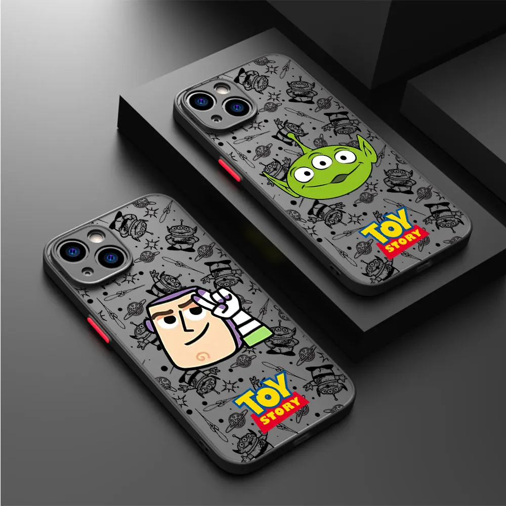 Disney Toy Story Phone Case for iPhone 11 15 Pro Max 7 8 Plus 11 Pro XS Max 14 13 Plus XR X 12 Mini Clear Cover