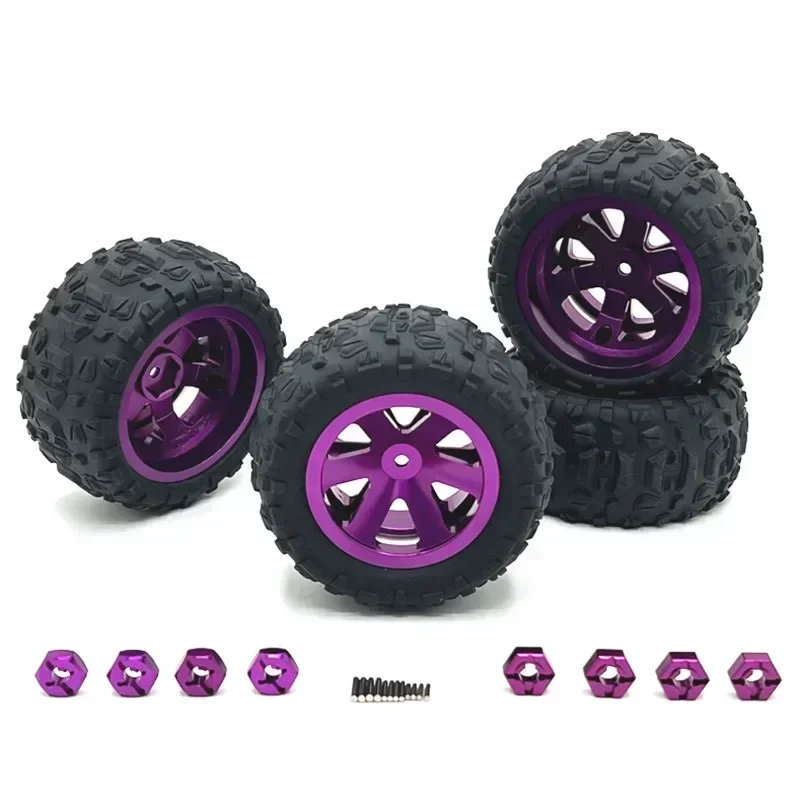 86mm Metalen Velgen Banden Rally Wielen Voor MJX 16207 08-09-10 14210 WLtoys 1/16 A959 144001 10 1/12 124017-18-19