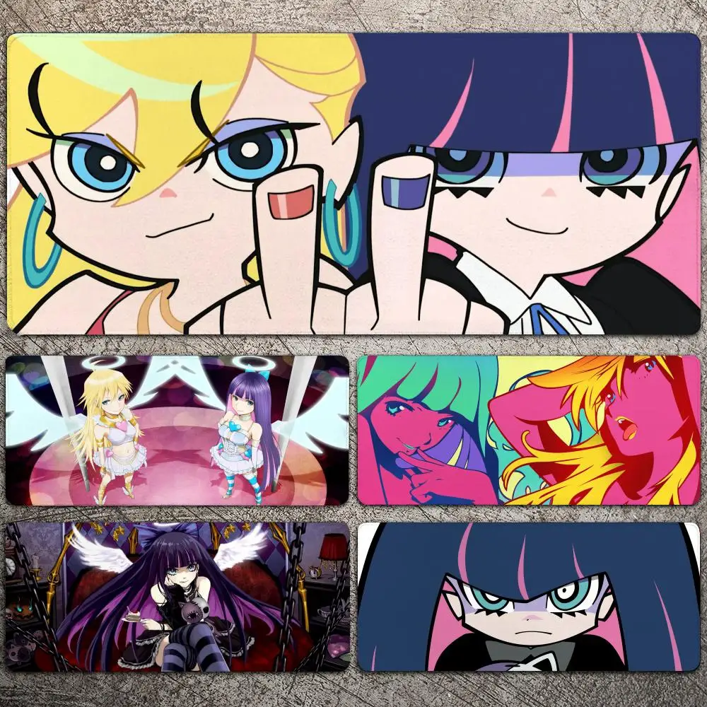 

Panty And Stocking With Garterbelt Anime Mousepad Large Gaming Mouse Pad LockEdge Thickened Computer Keyboard Table Desk Mat