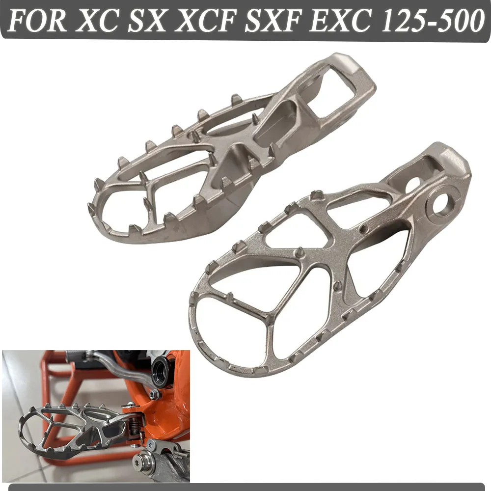 Footpegs Footrest Foot Pegs for KTM XC SX XCF SXF EXC 125 250 300 350 450 150 500 EXCF XCW XCW XCW 2024 450 XCFW Pedal Rest