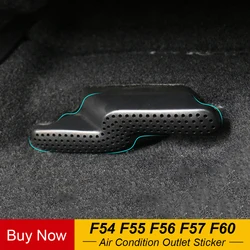 2Pcs Car Under Seats Air Condition Outlet Vent Protective Covers Anti-blocking Accessories For Mini Cooper One F60 F56 F55 F54