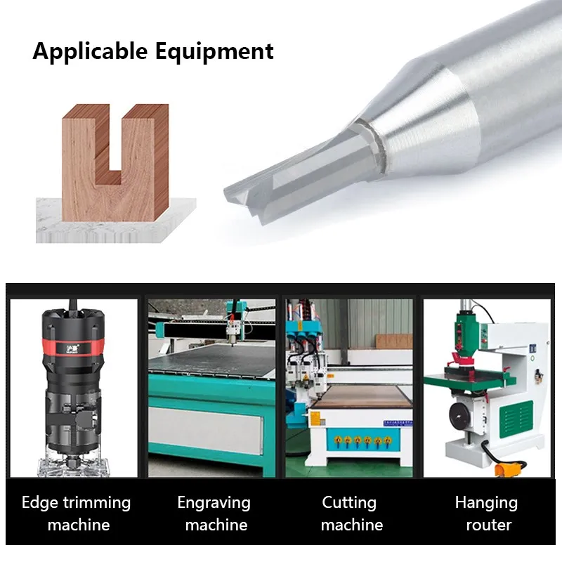 XCAN End Mill Straight Router Bit 1/2inch (12.7mm) Shank Woodworking Milling Cutter for MDF Plywood Chipboard Slot Bit