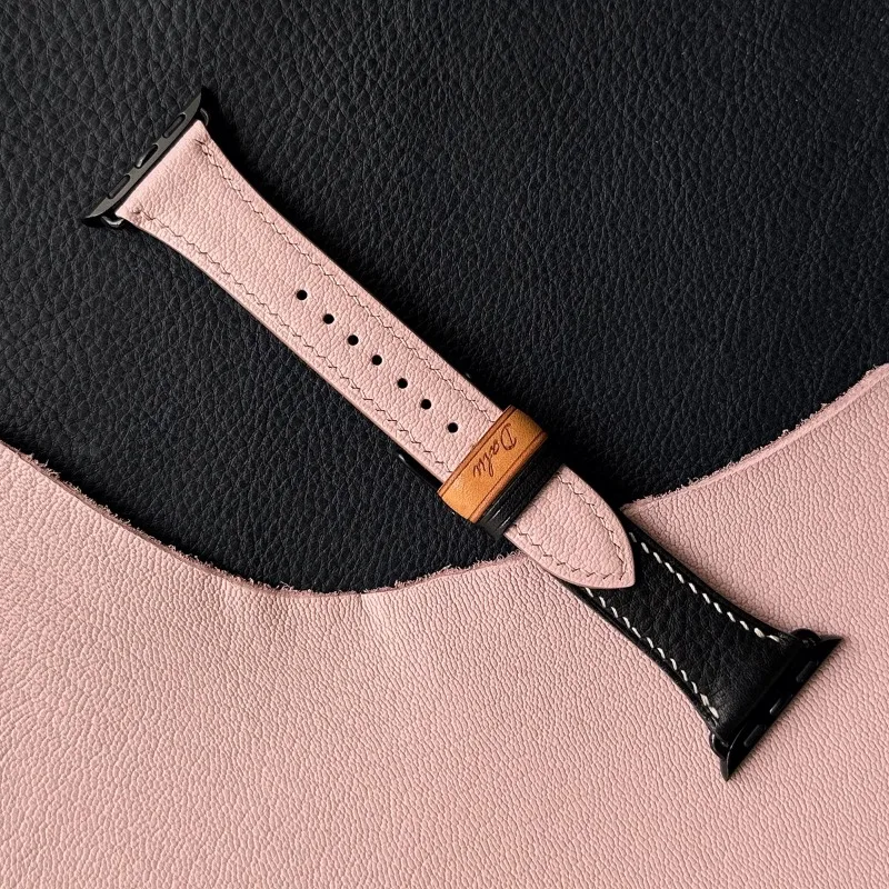 

Parts are suitable for iwatch watch strap, suitable for all models of 10th generation, exquisite color leather color matching