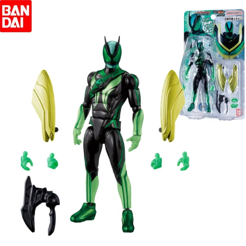 بانداي الأصلي كامين رايدر أنيمي الشكل Zezte الشكل الأخضر المنقولة غرامة نموذج عمل نموذج لجسم لعب للأولاد هدية #1