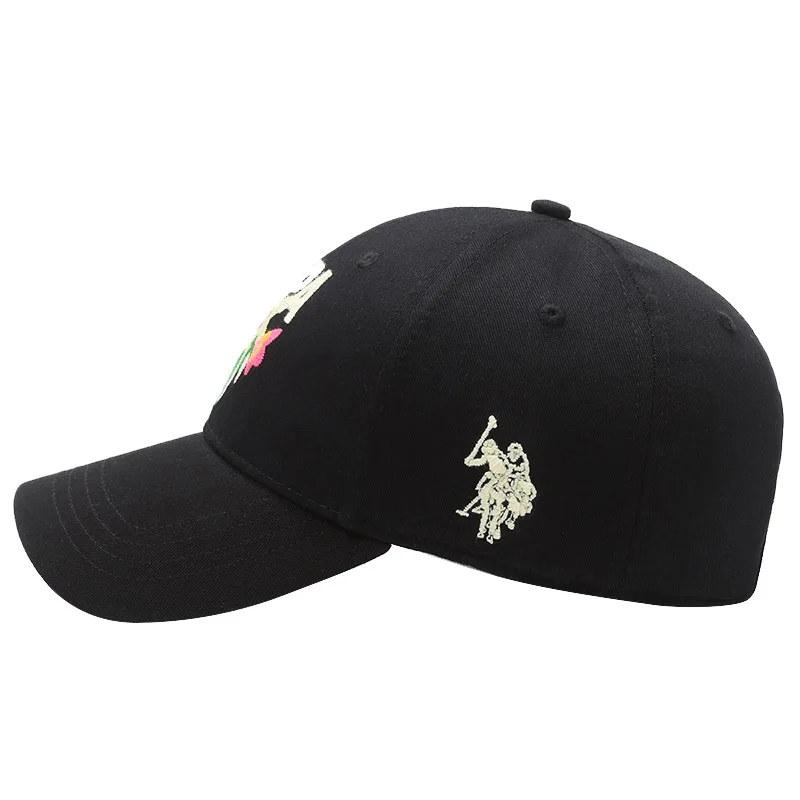 U.S. Polo Assn.2025 New Couple Baseball Caps Fashion Four-Colors  Embroidered Logo Pure Cotton Adjustable Hats For Men And Women