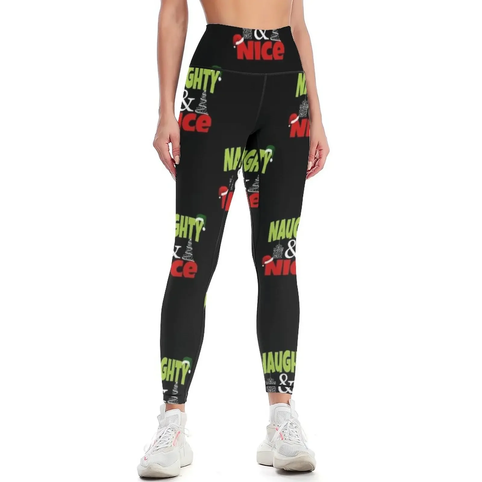 

Naughty and nice Leggings Training pants gym's clothing legging gym high waist Womens Leggings