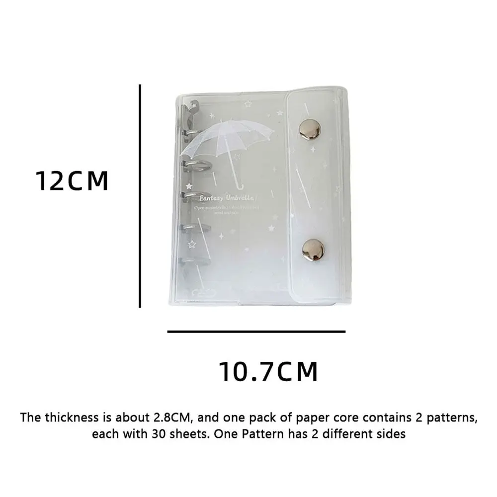 Picture 7: New Transparent Loose-leaf Cover Angel Wings Patterns 3-inch Storage Photo Album Binder Notebook